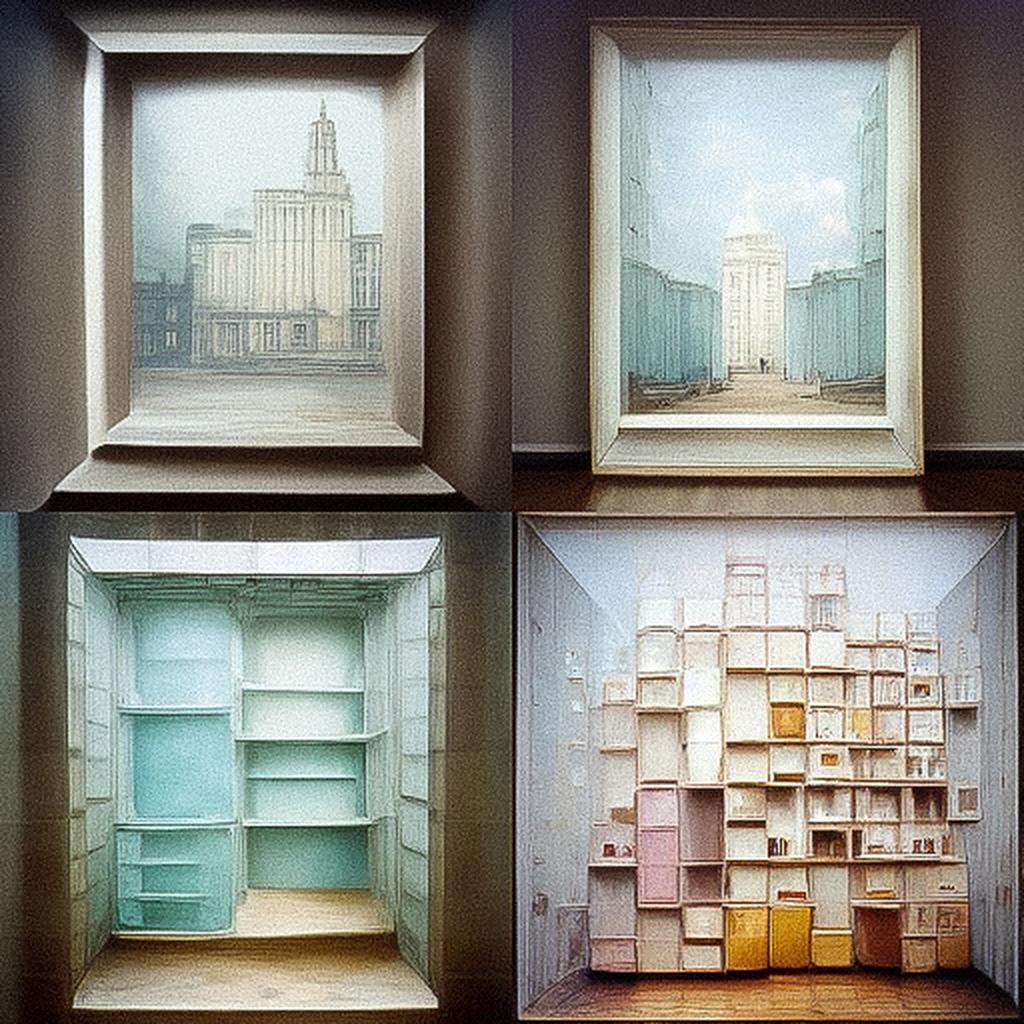 Rachel Whiteread style, Midjourney V3, render 1 of 4