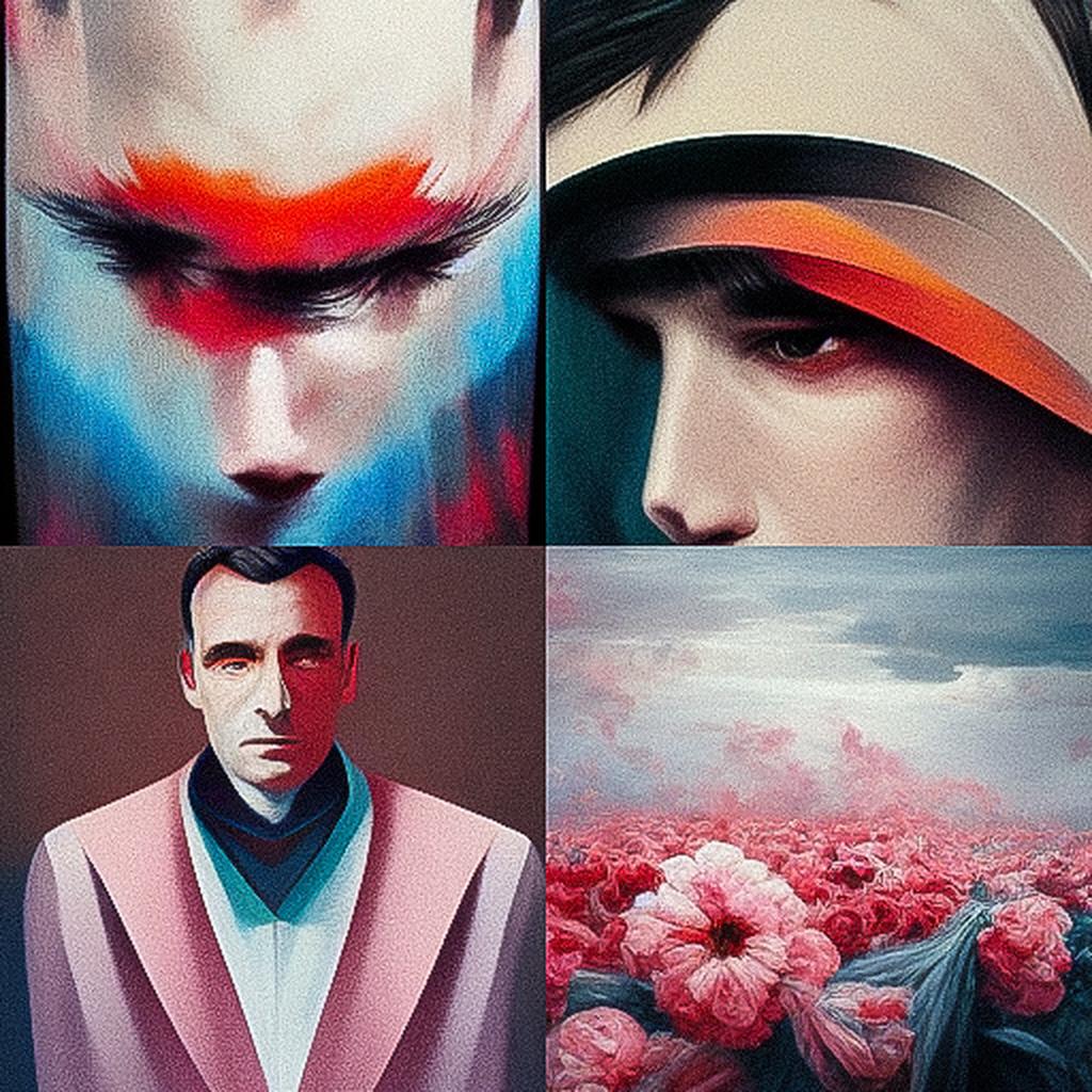 Raf Simons style, Midjourney V3, render 1 of 4
