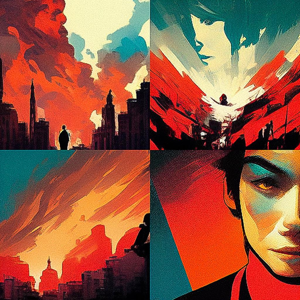 Rafael Albuquerque style, Midjourney V3, render 1 of 4