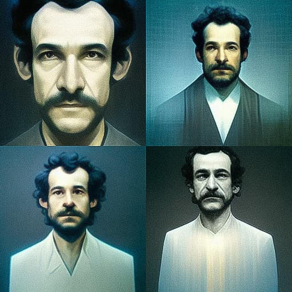 Rafael Lozano-Hemmer style, Midjourney V3, render 1 of 4