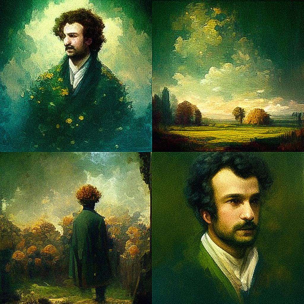 Ralph Blakelock style, Midjourney V3, render 1 of 4