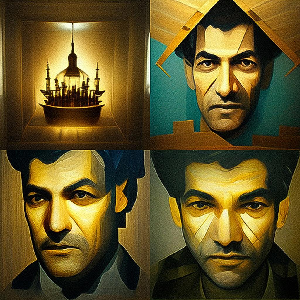 Rashad Alakbarov style, Midjourney V3, render 1 of 4