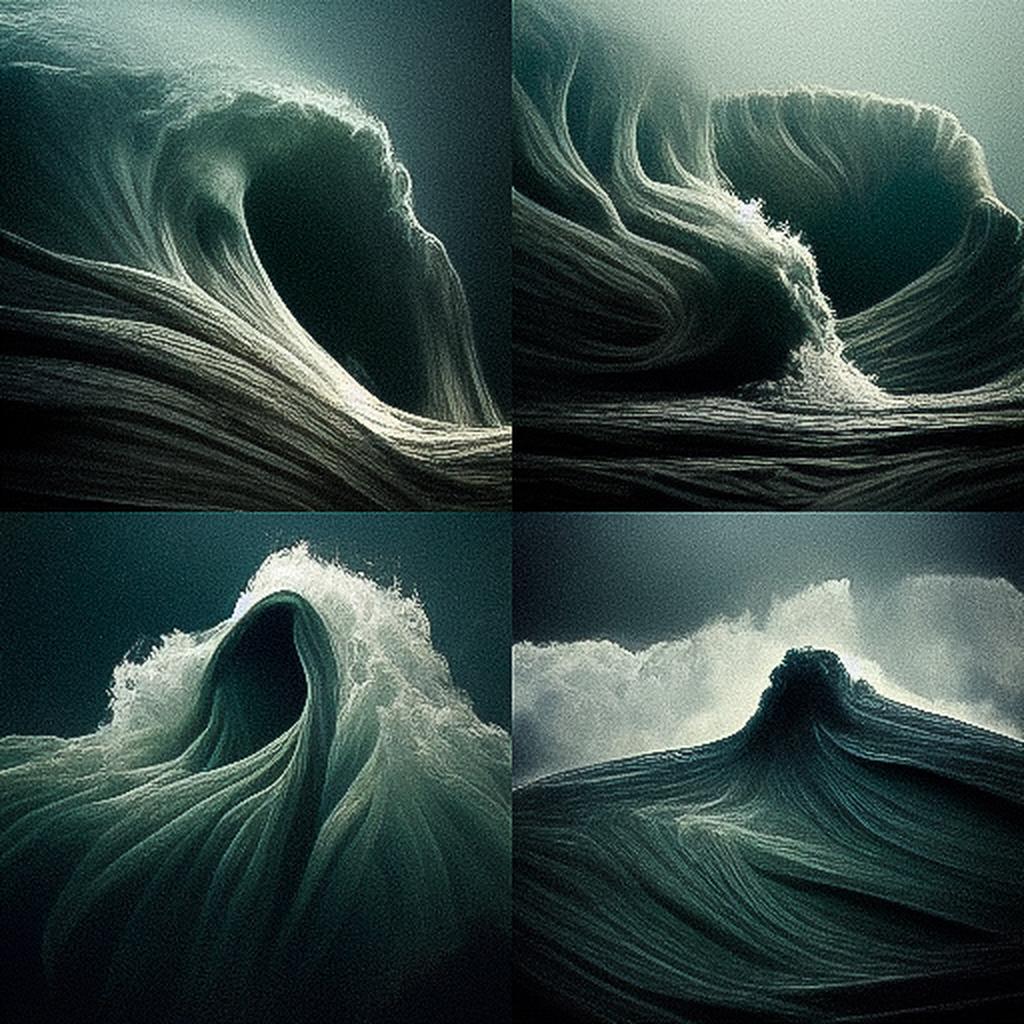 Ray Collins style, Midjourney V3, render 1 of 4