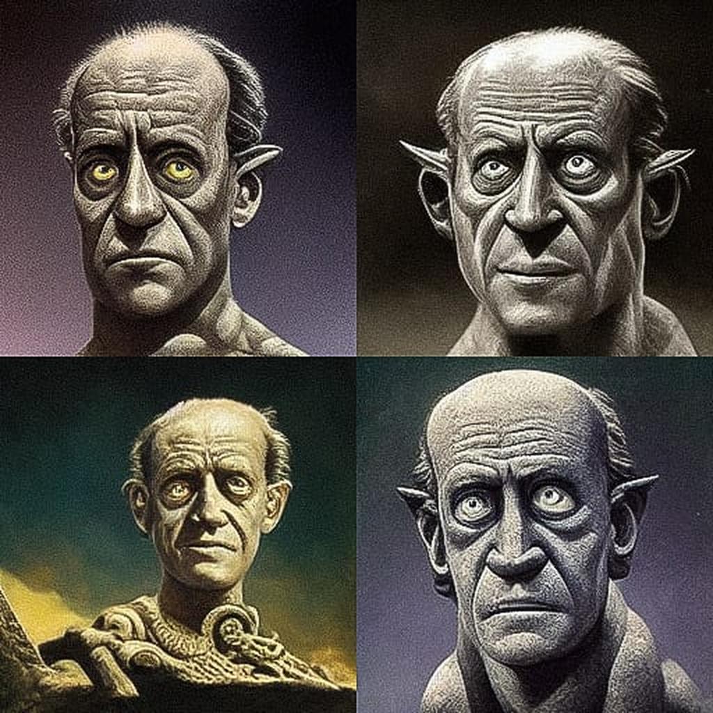 Ray Harryhausen style, Midjourney V3, render 1 of 4