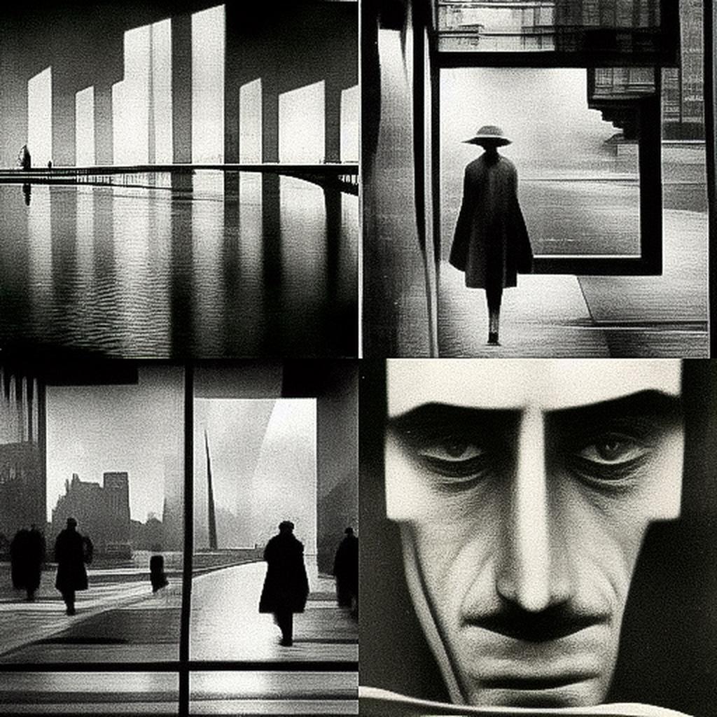 Ray Metzker style, Midjourney V3, render 1 of 4