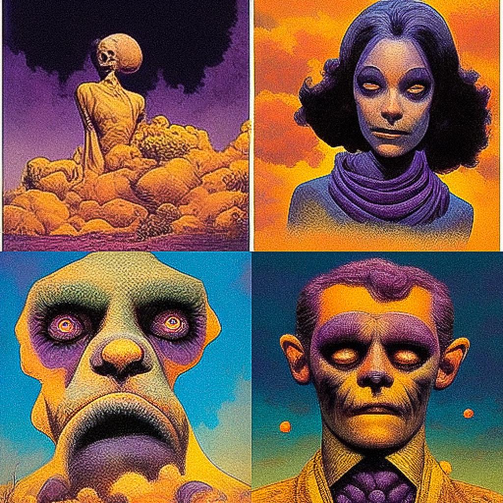 Richard Corben style, Midjourney V3, render 1 of 4