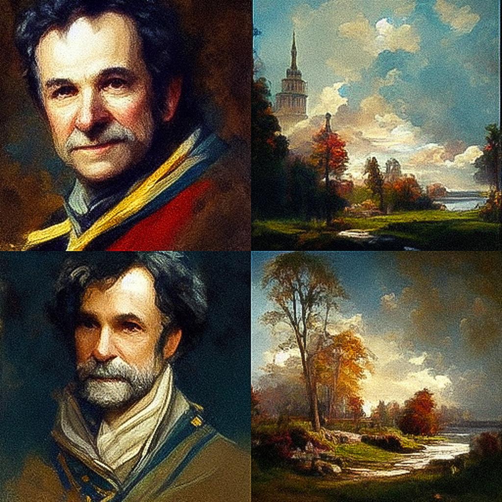 Robert Seldon Duncanson style, Midjourney V3, render 1 of 4