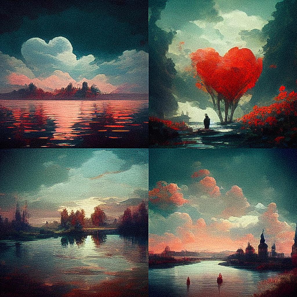 Romanticism style, Midjourney V3, render 1 of 4