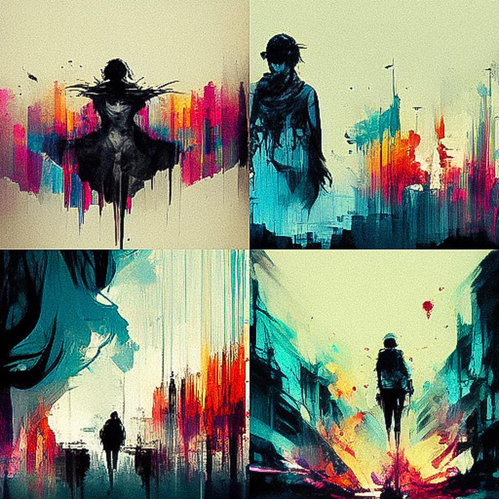 Russ Mills style, Midjourney V3, render 1 of 4