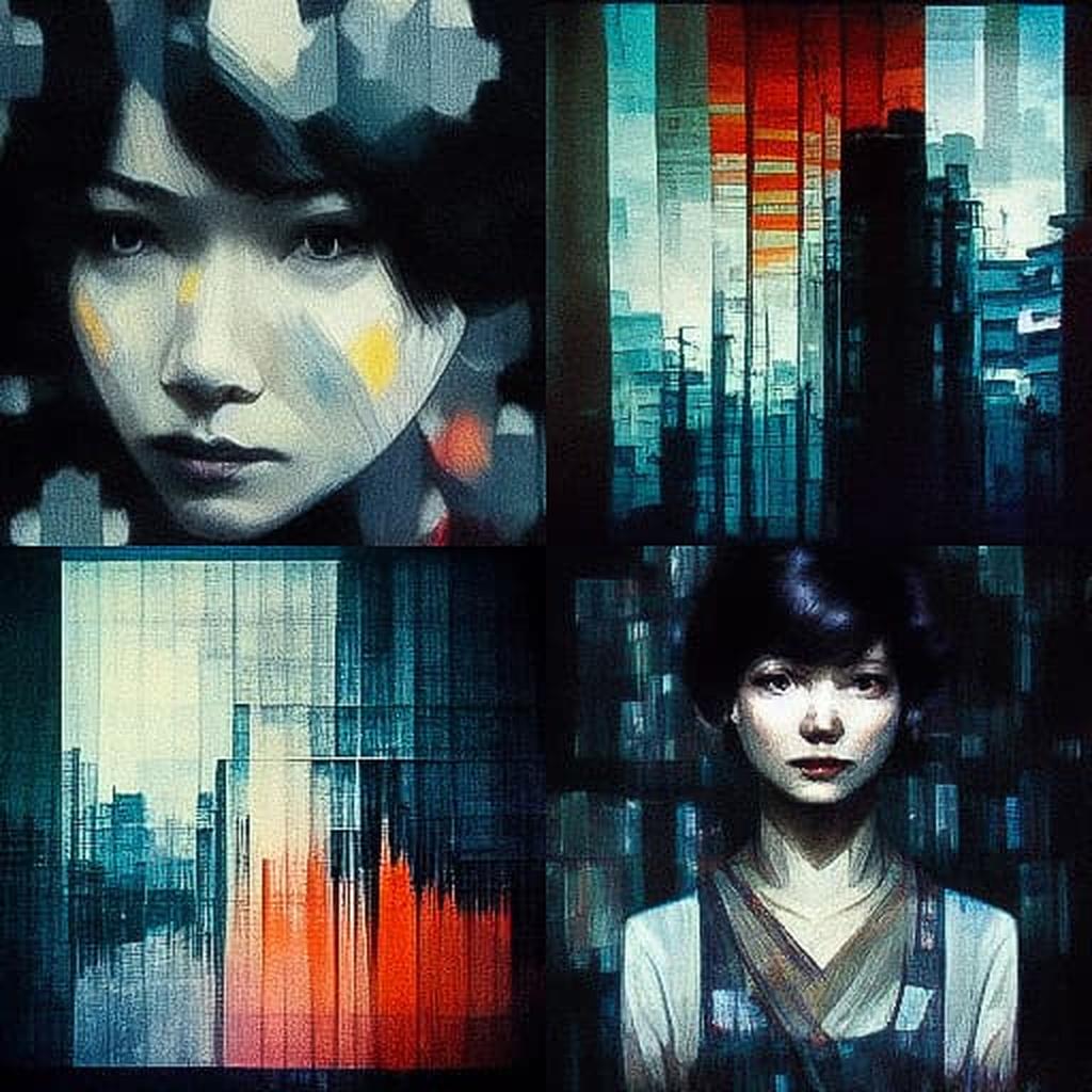 Ryoichi Kurokawa style, Midjourney V3, render 1 of 4