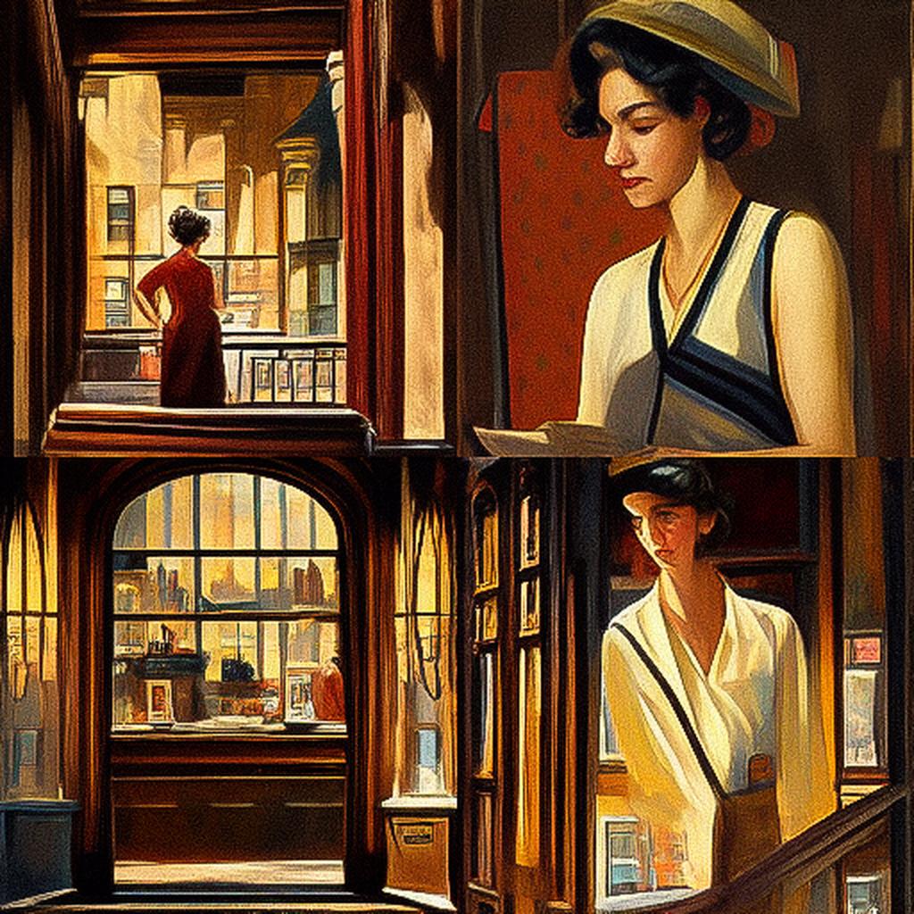 Sally Storch style, Midjourney V3, render 1 of 4