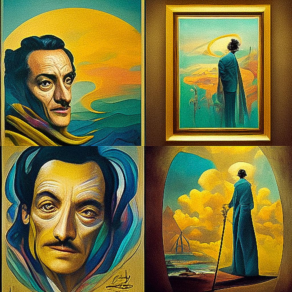 Salvador Dali style, Midjourney V3, render 1 of 4