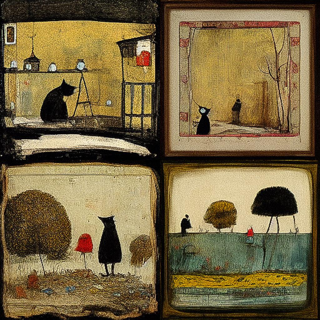 Sam Toft style, Midjourney V3, render 1 of 4