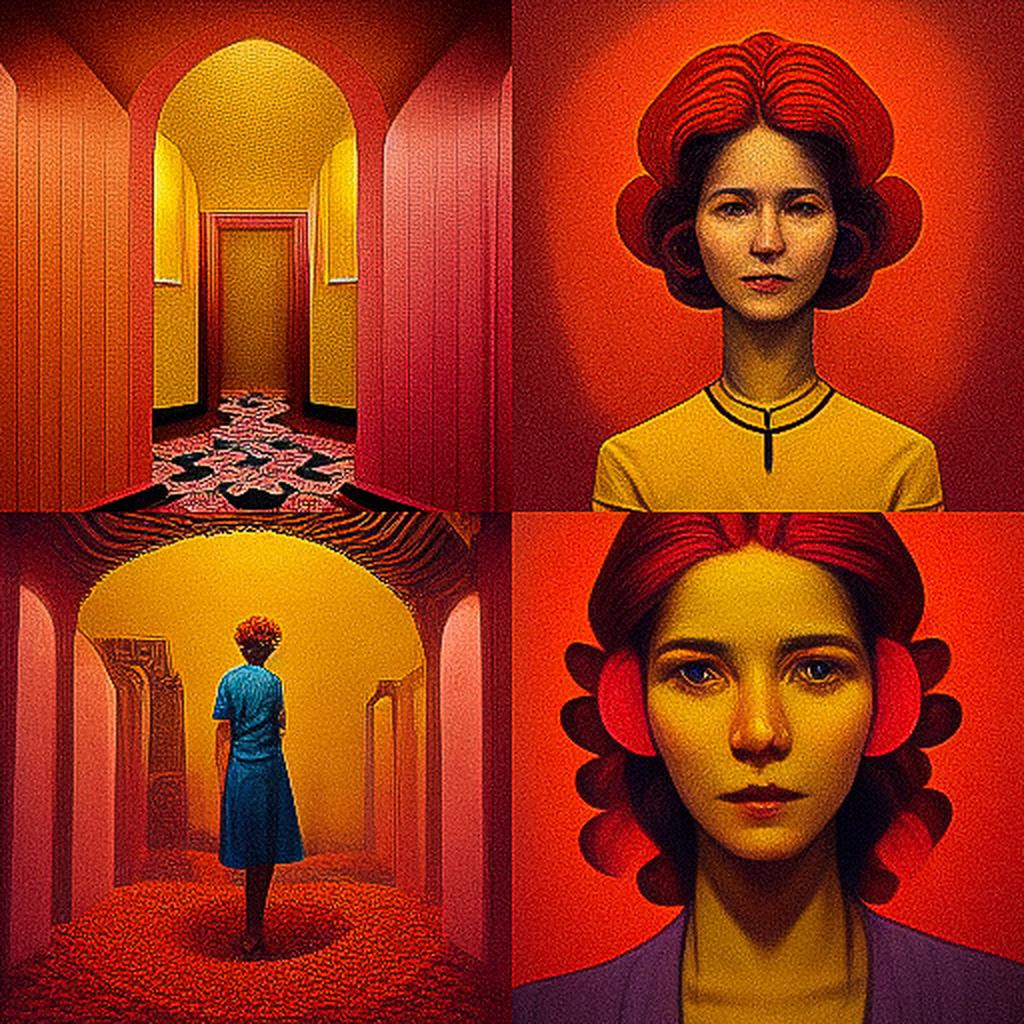 Sandy Skoglund style, Midjourney V3, render 1 of 4