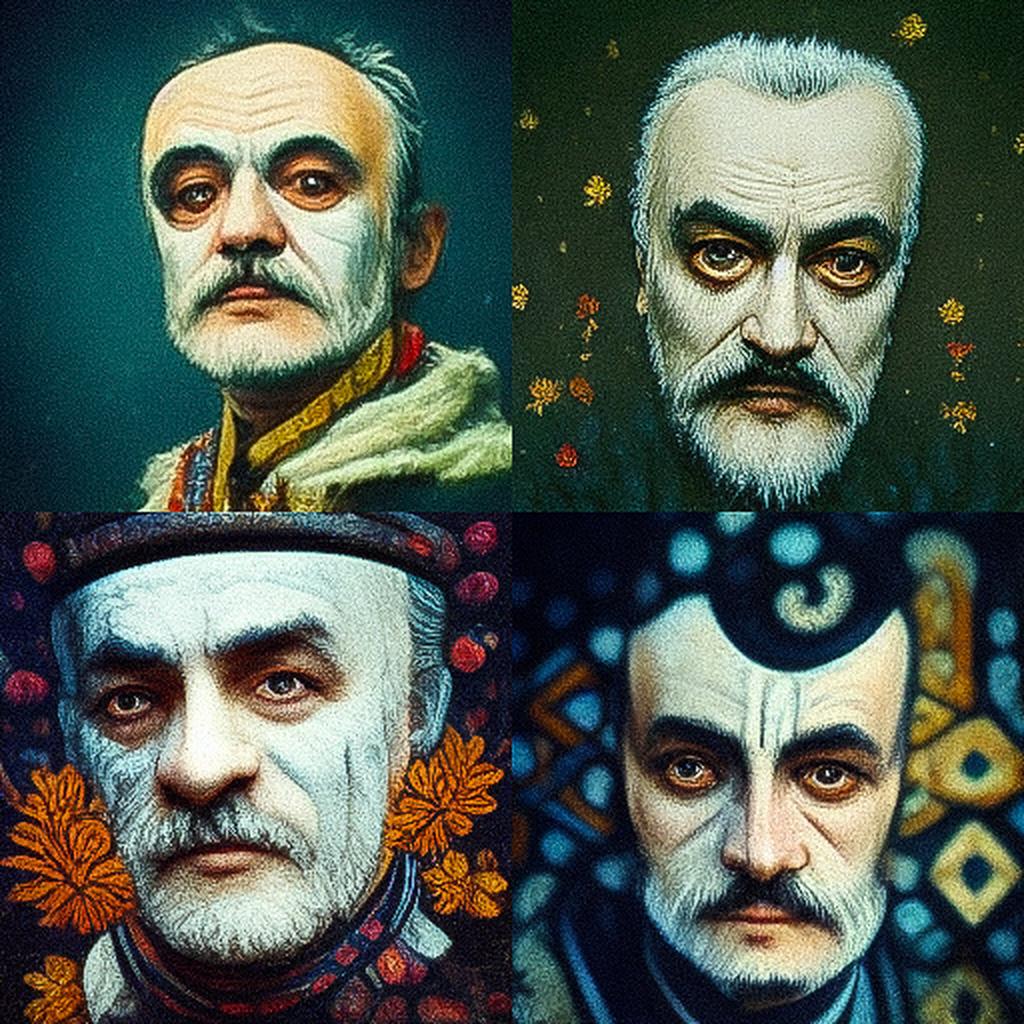 Sergei Parajanov style, Midjourney V3, render 1 of 4