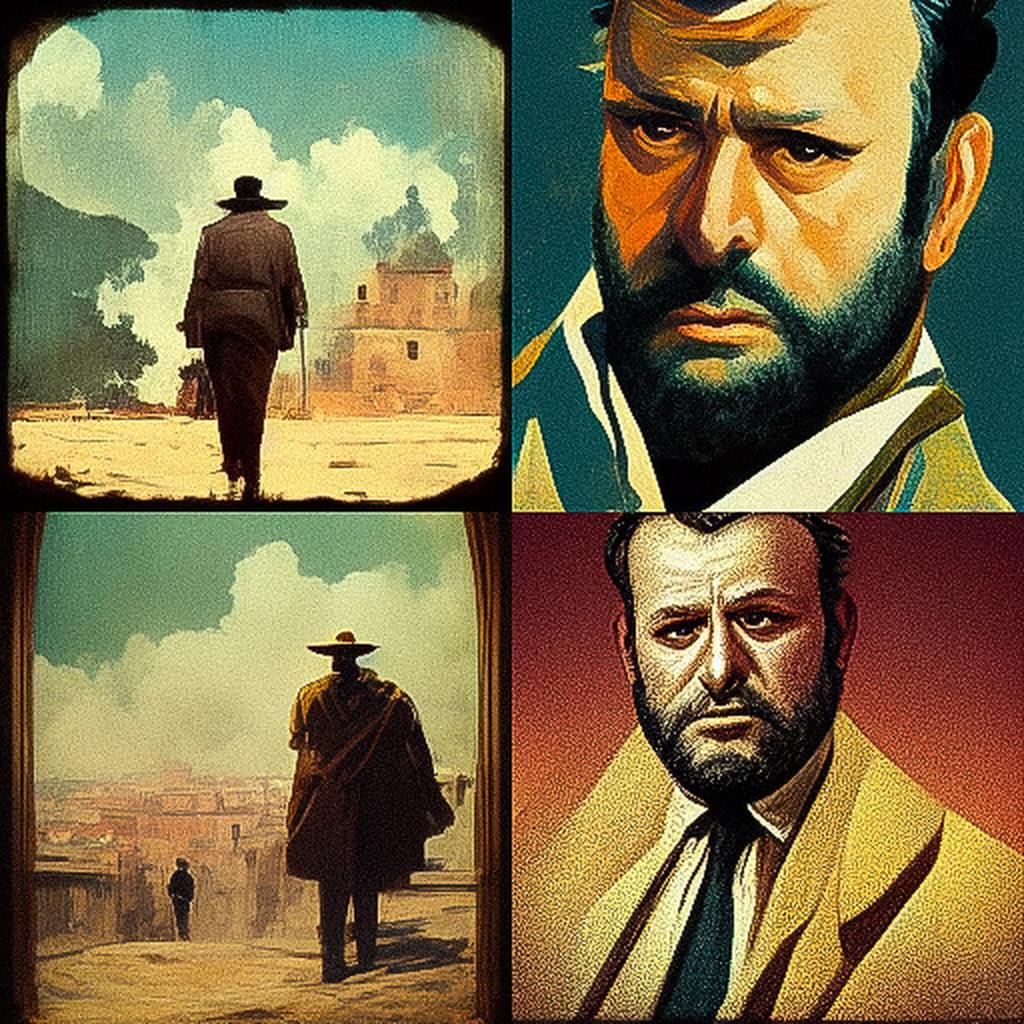 Sergio Leone style, Midjourney V3, render 1 of 4