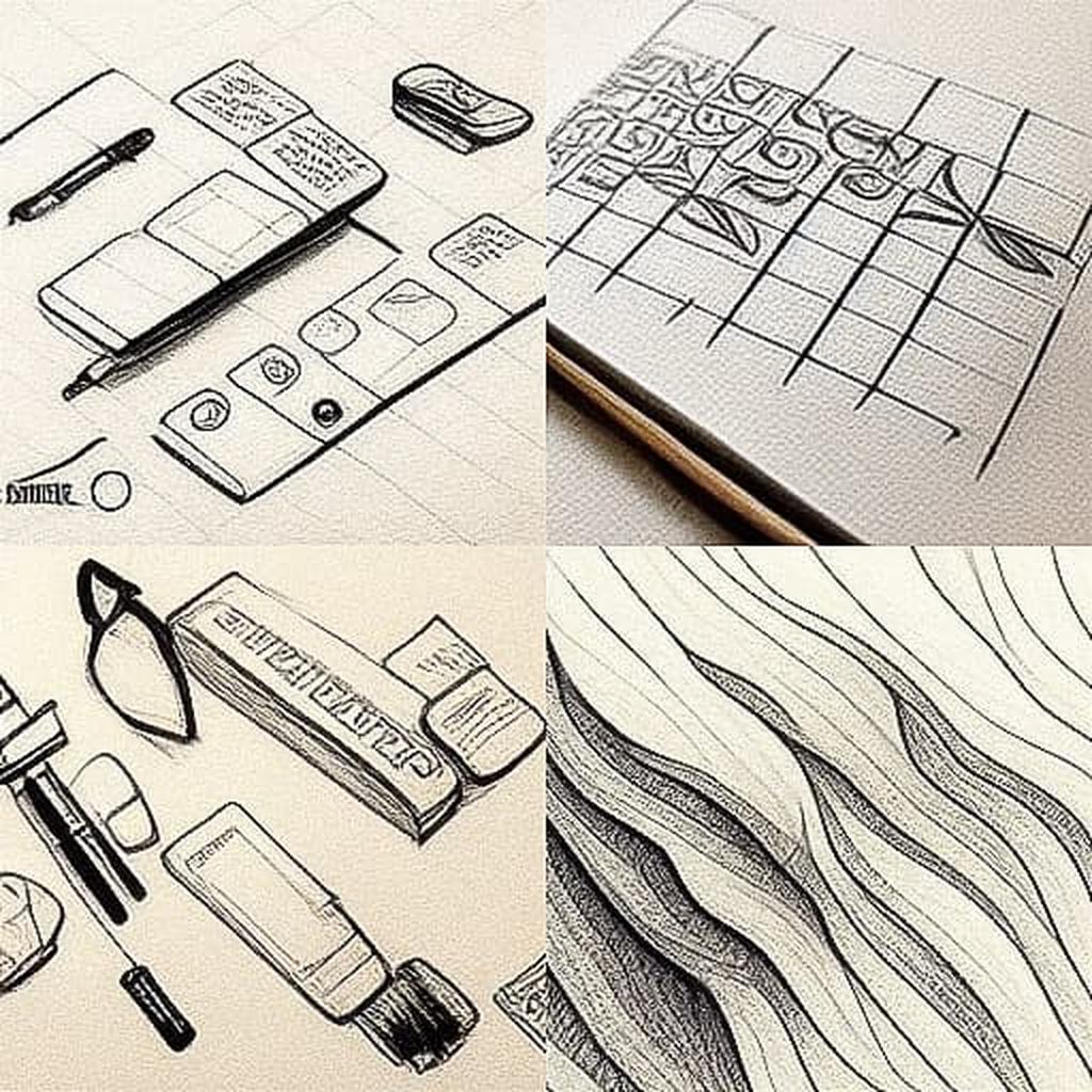 Sketchnote style style, Midjourney V3, render 1 of 4
