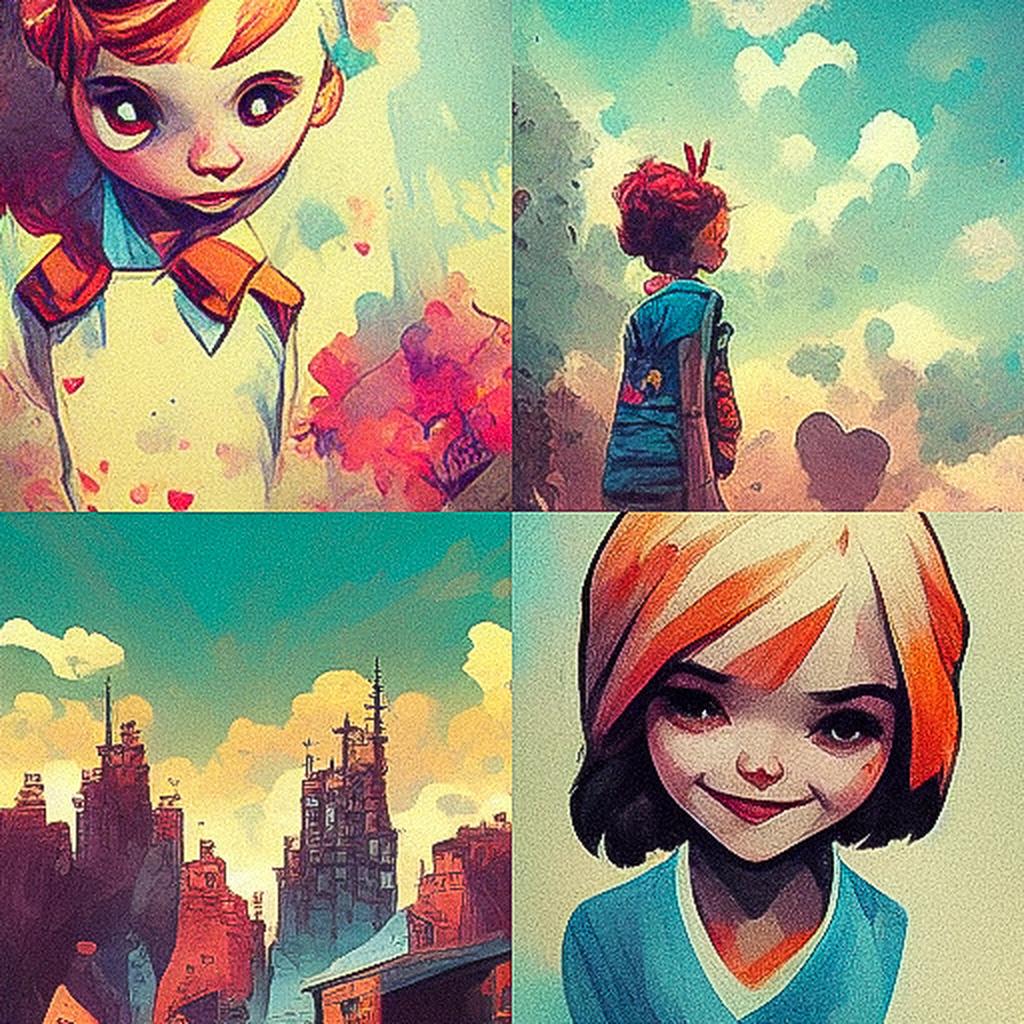 Skottie Young style, Midjourney V3, render 1 of 4