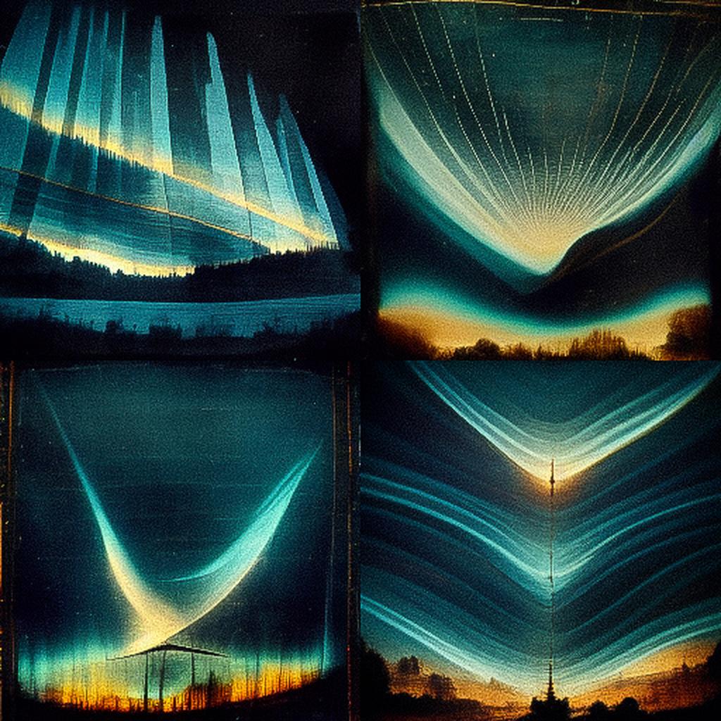 Solargraph style, Midjourney V3, render 1 of 4