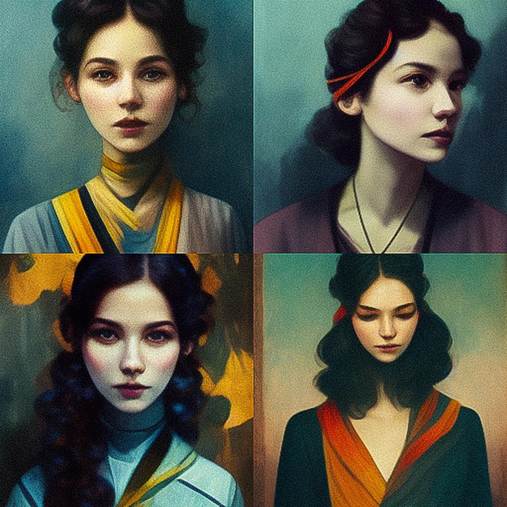 Sophie Blackall style, Midjourney V3, render 1 of 4