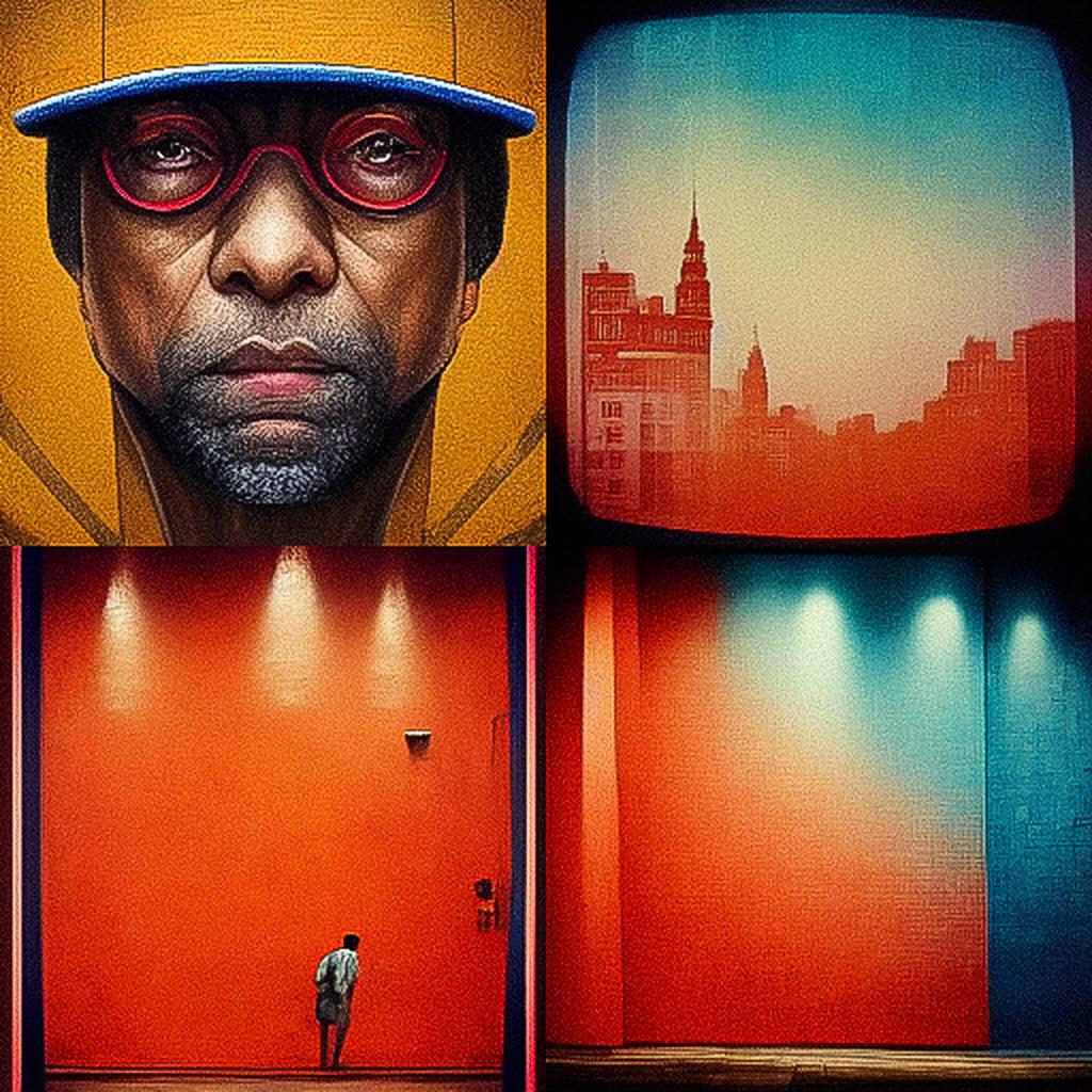 Spike Lee style, Midjourney V3, render 1 of 4