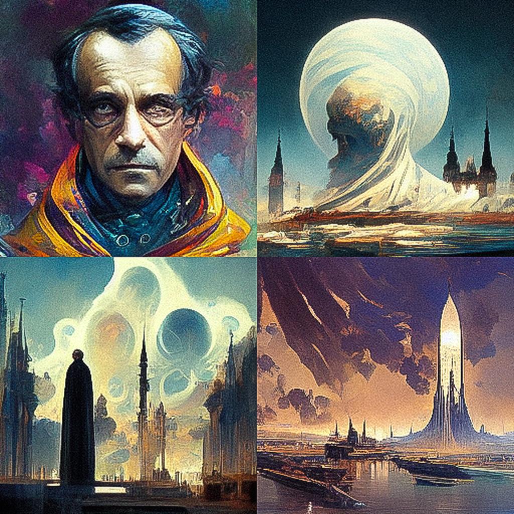 Stephan Martiniere style, Midjourney V3, render 1 of 4