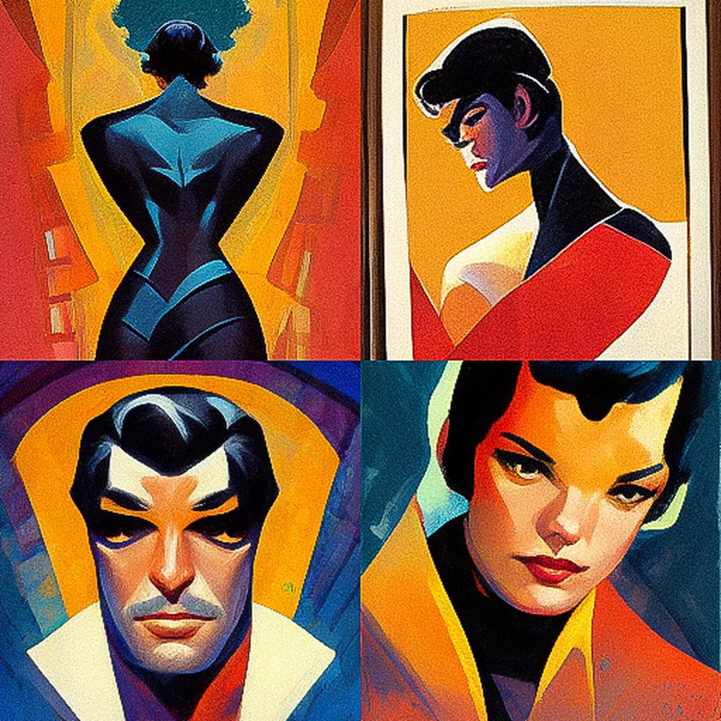Steve Rude style, Midjourney V3, render 1 of 4