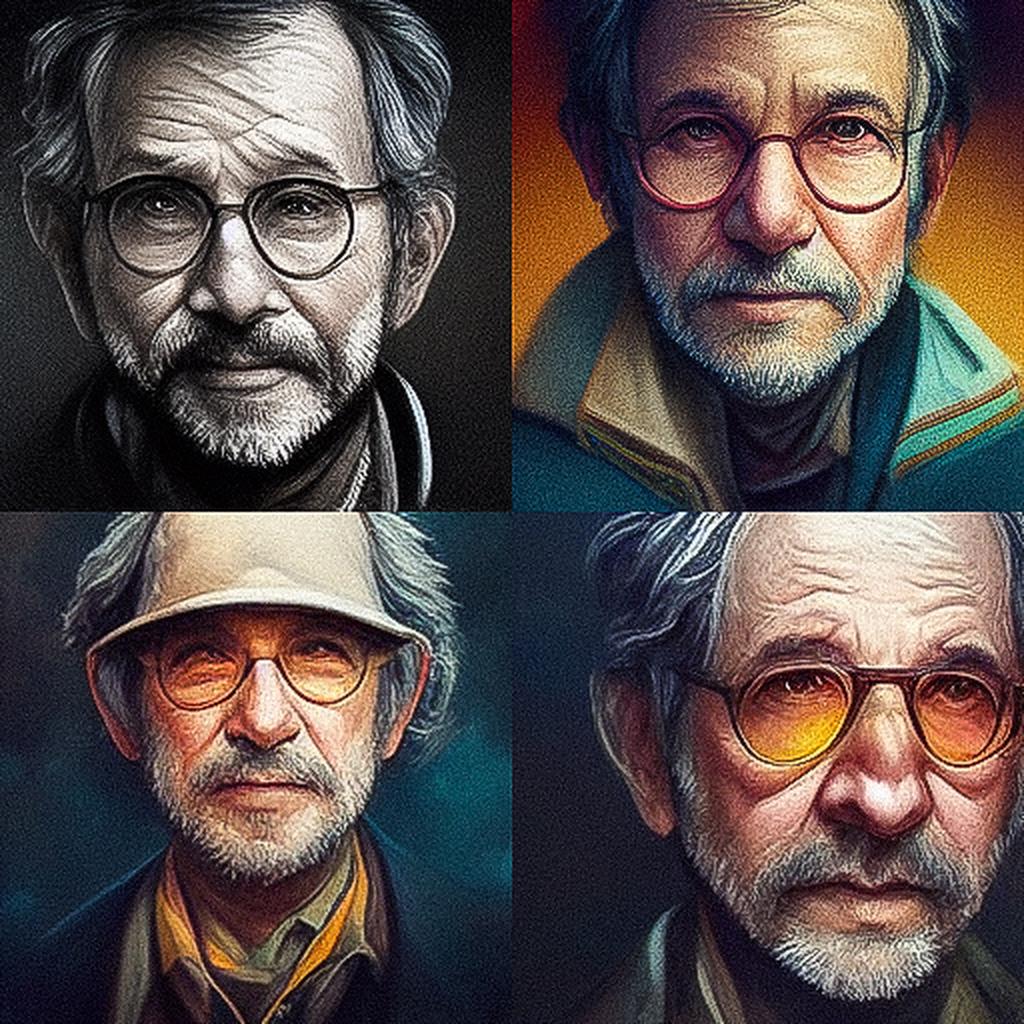 Steven Spielberg style, Midjourney V3, render 1 of 4