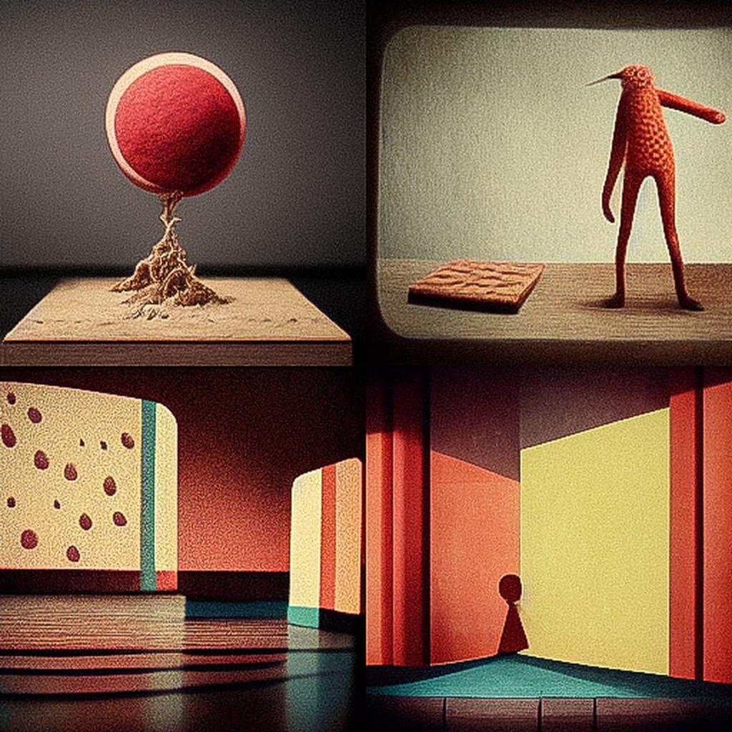 Stop-motion animation style, Midjourney V3, render 1 of 4