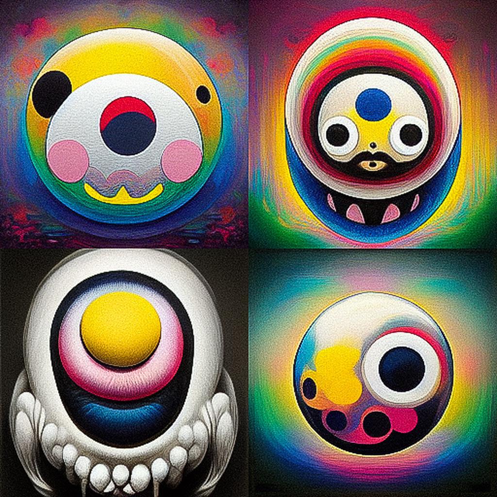 Takashi Murakami style, Midjourney V3, render 1 of 4