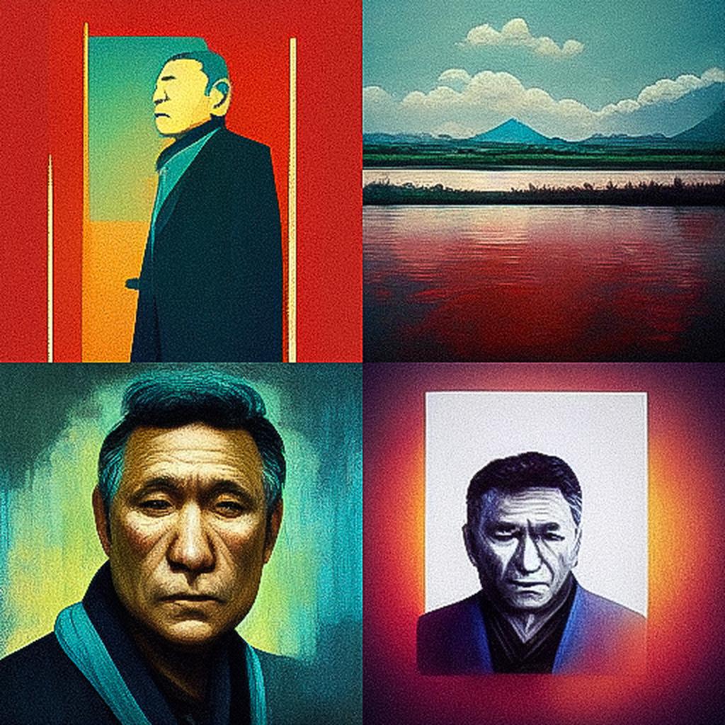 Takeshi Kitano style, Midjourney V3, render 1 of 4