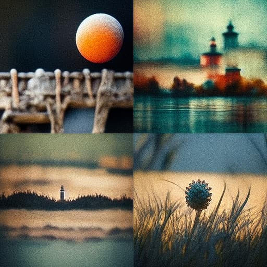 Telephoto lens style, Midjourney V3, render 1 of 4