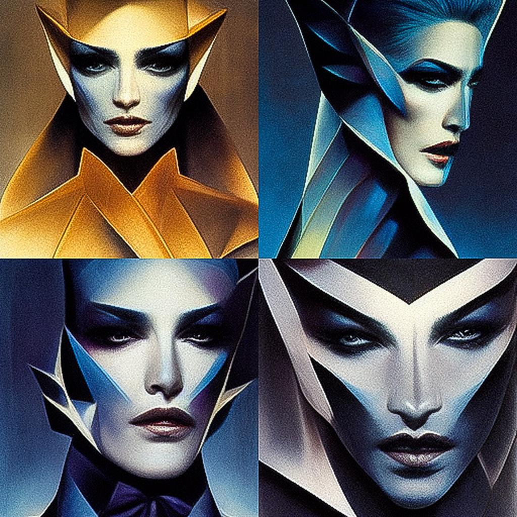 Thierry Mugler style, Midjourney V3, render 1 of 4