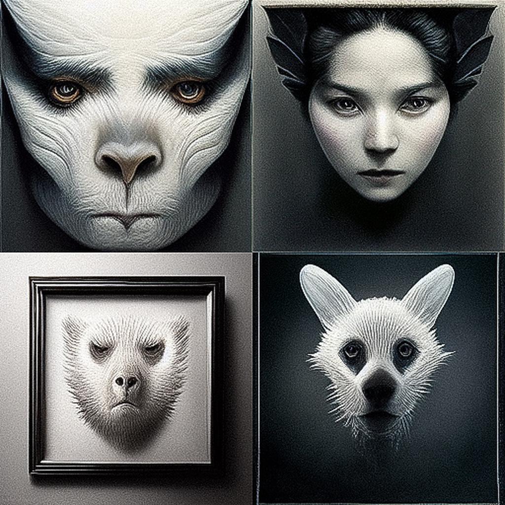 Tim Flach style, Midjourney V3, render 1 of 4