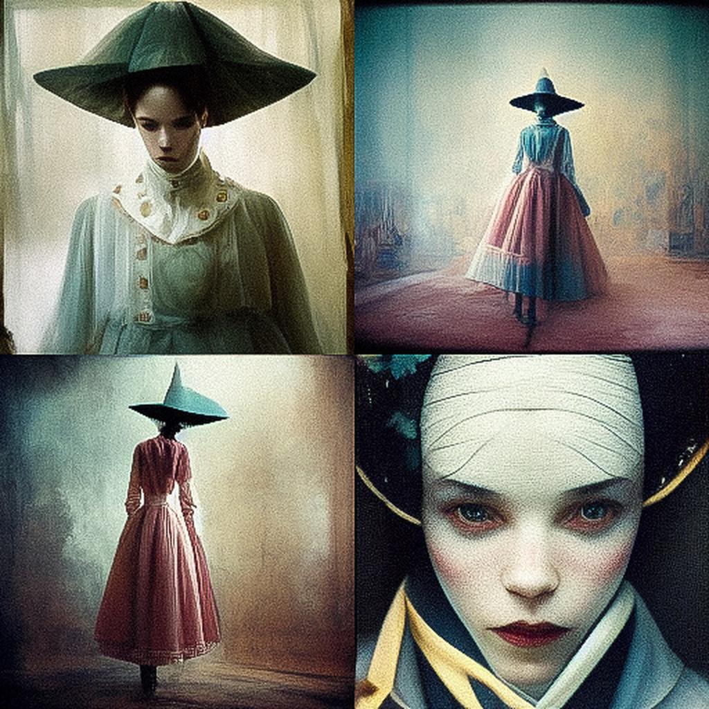 Tim Walker style, Midjourney V3, render 1 of 4