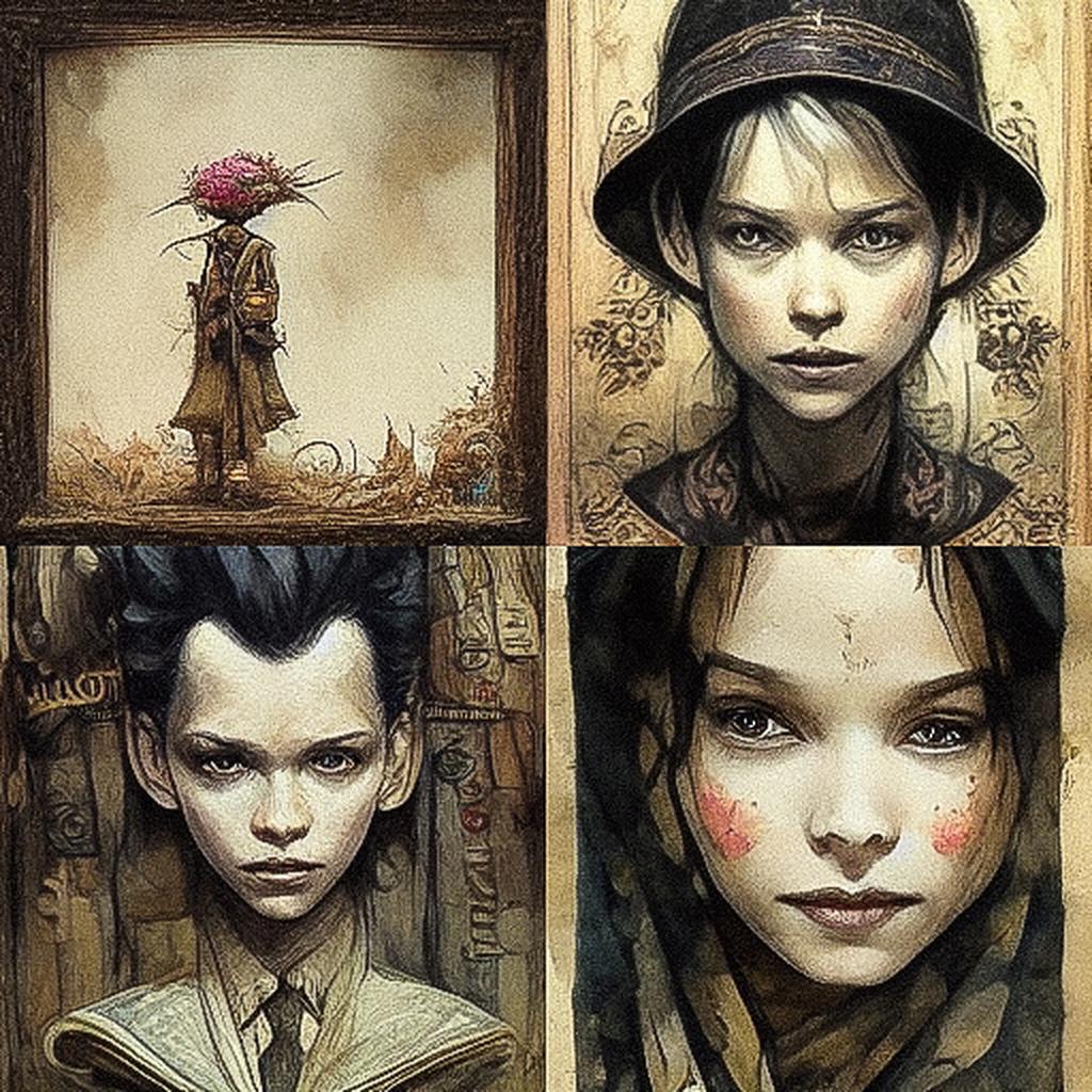 Tony DiTerlizzi style, Midjourney V3, render 1 of 4