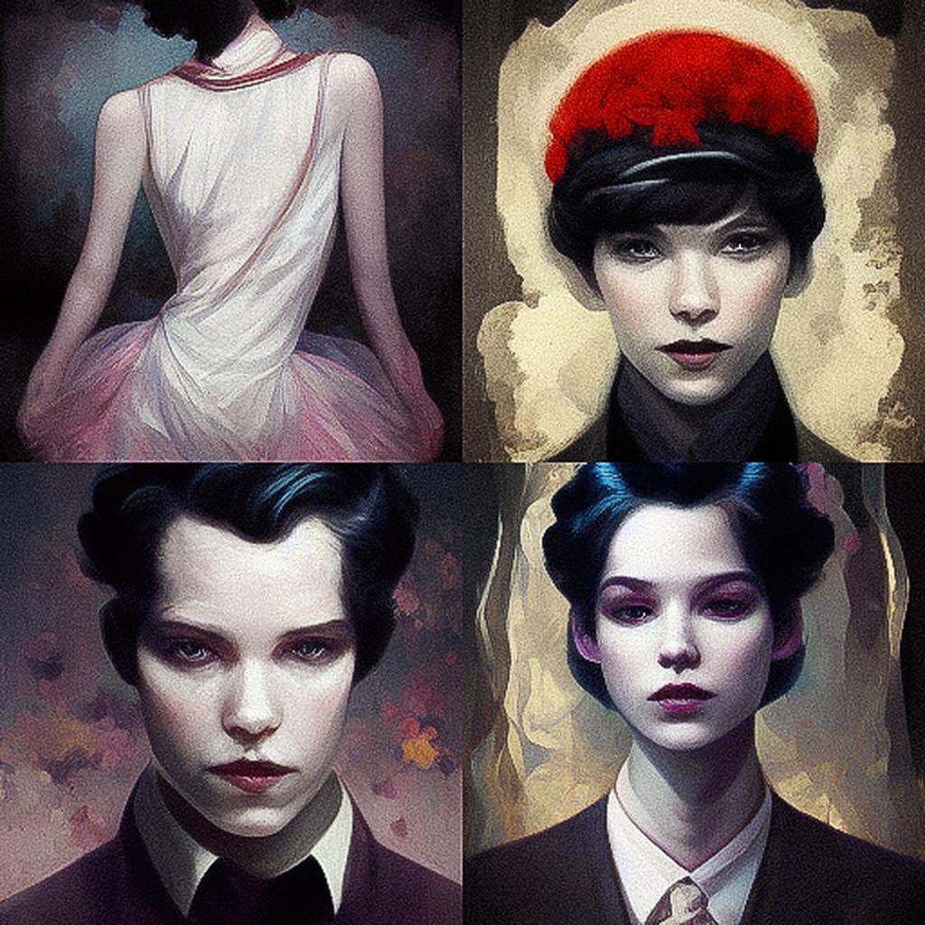 Troy Brooks style, Midjourney V3, render 1 of 4