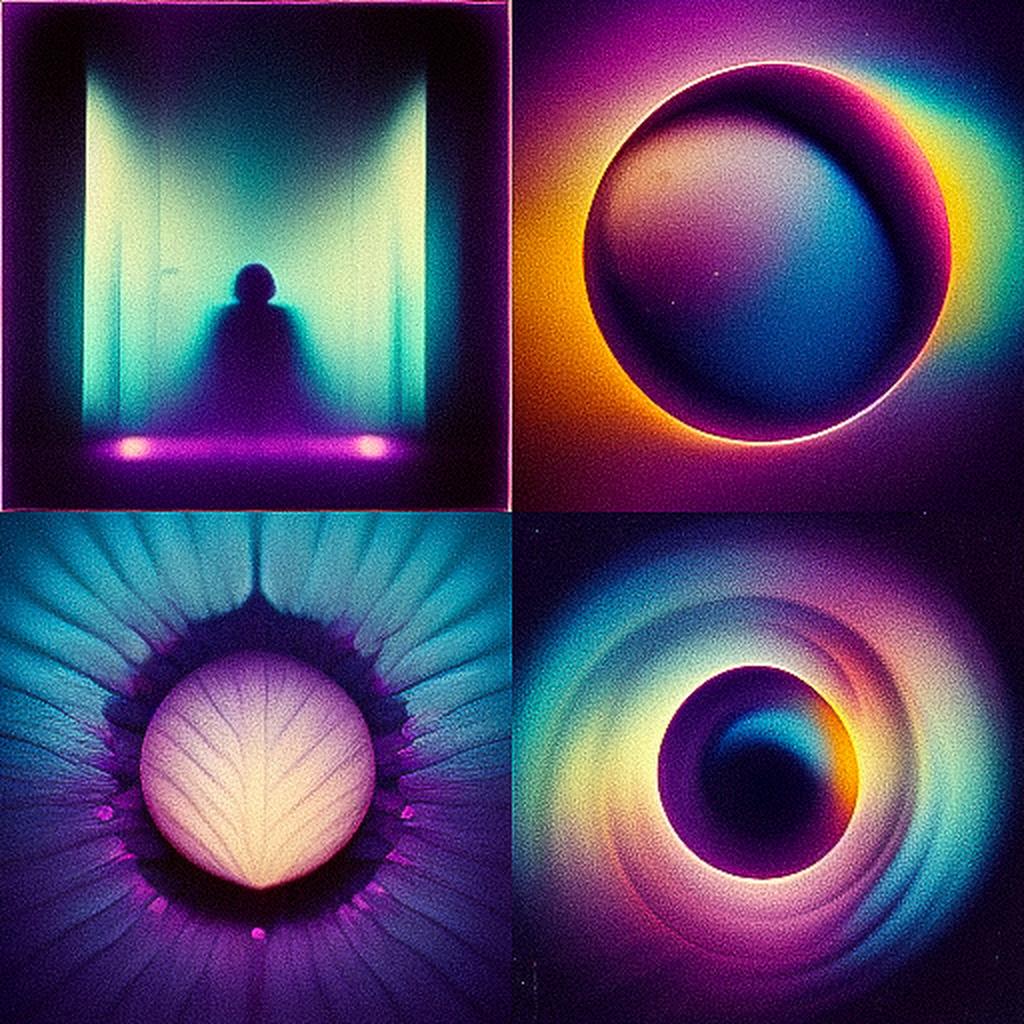 Ultraviolet photography style, Midjourney V3, render 1 of 4