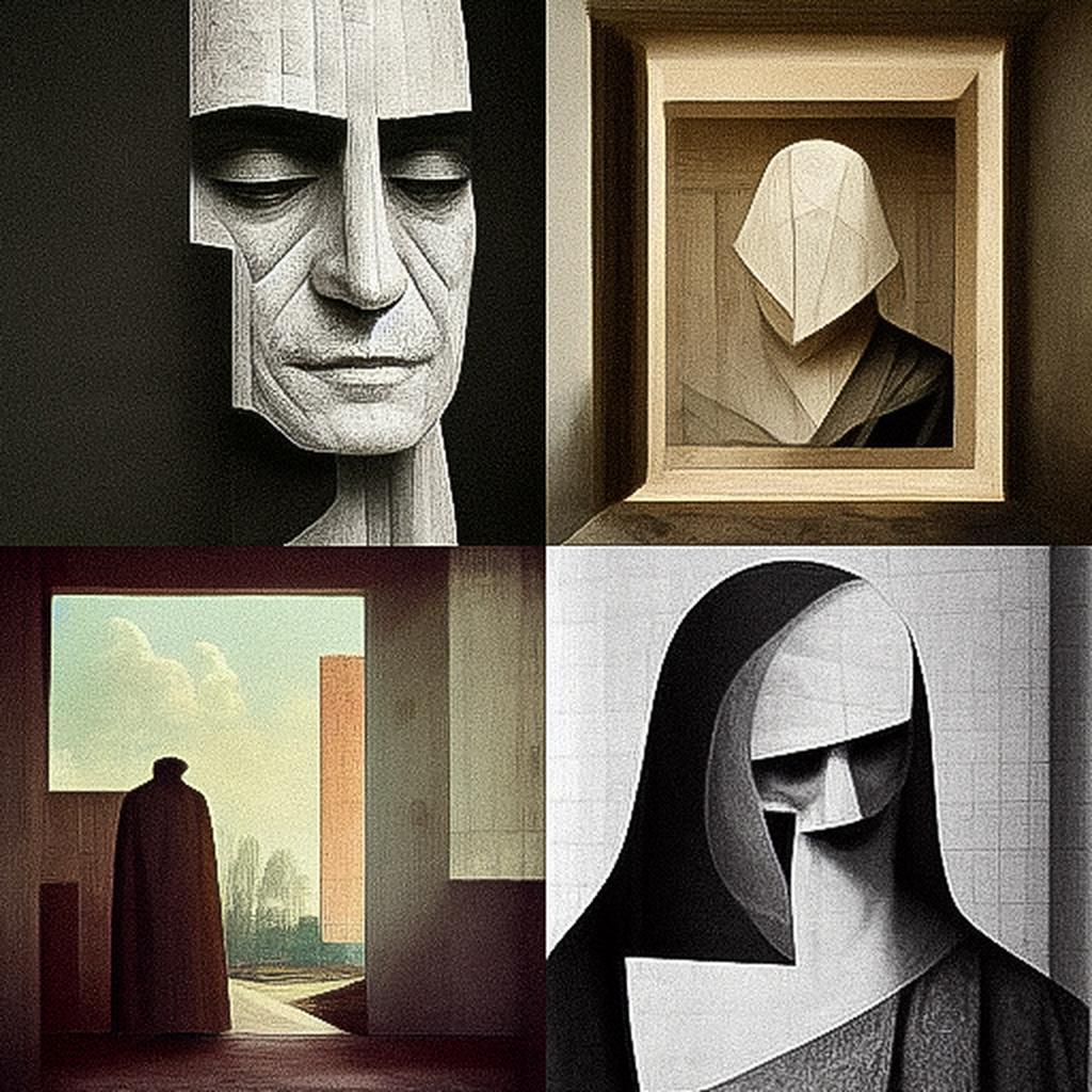 Valerio Olgiati style, Midjourney V3, render 1 of 4