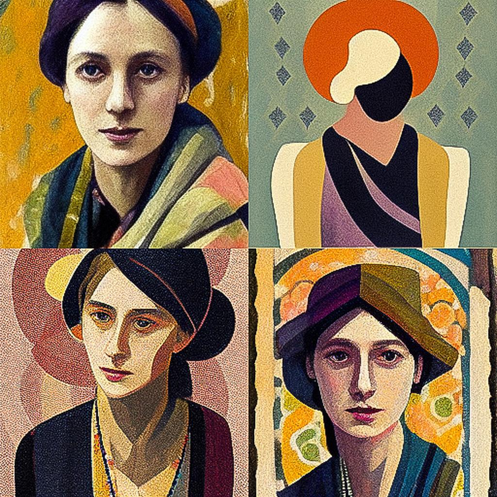 Vanessa Bell style, Midjourney V3, render 1 of 4