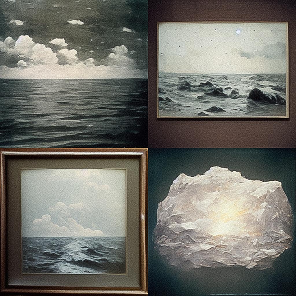 Vija Celmins style, Midjourney V3, render 1 of 4