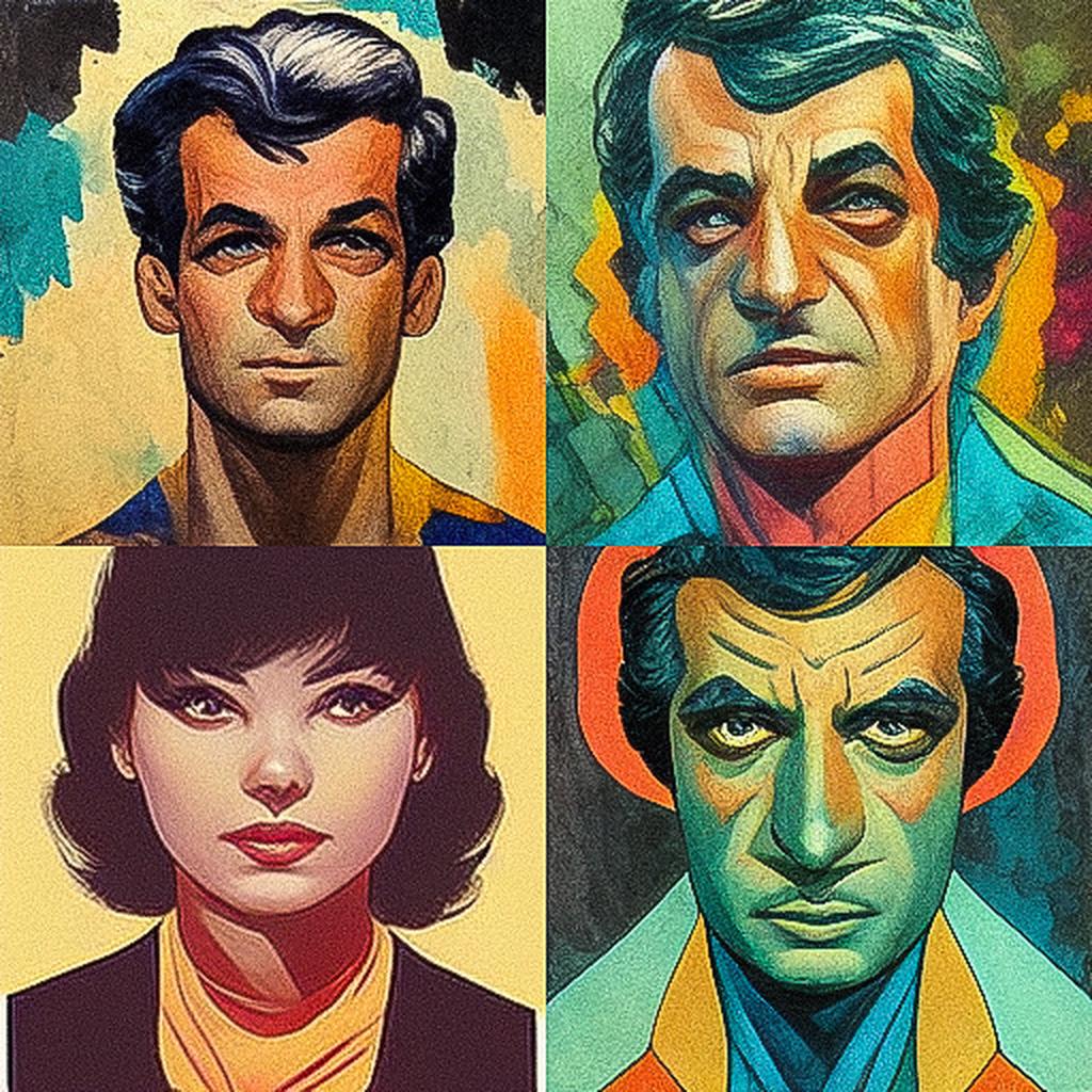 Vince Colletta style, Midjourney V3, render 1 of 4