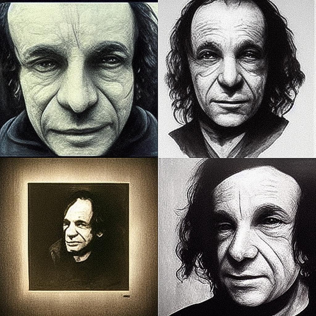 Vito Acconci style, Midjourney V3, render 1 of 4