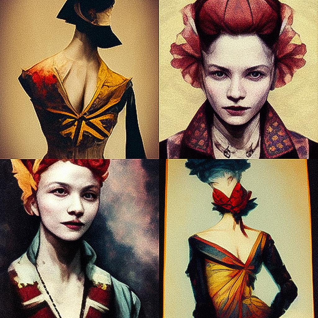 Vivienne Westwood style, Midjourney V3, render 1 of 4
