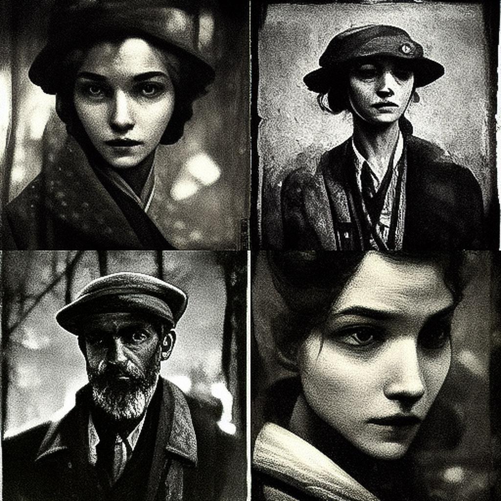 W. Eugene Smith style, Midjourney V3, render 1 of 4