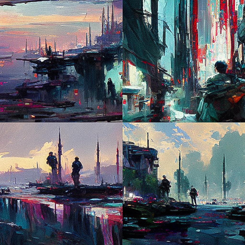 Wadim Kashin style, Midjourney V3, render 1 of 4