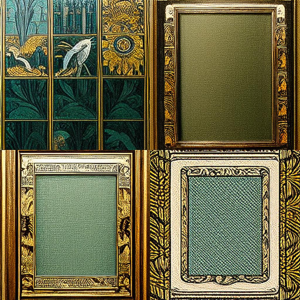 Walter Crane style, Midjourney V3, render 1 of 4