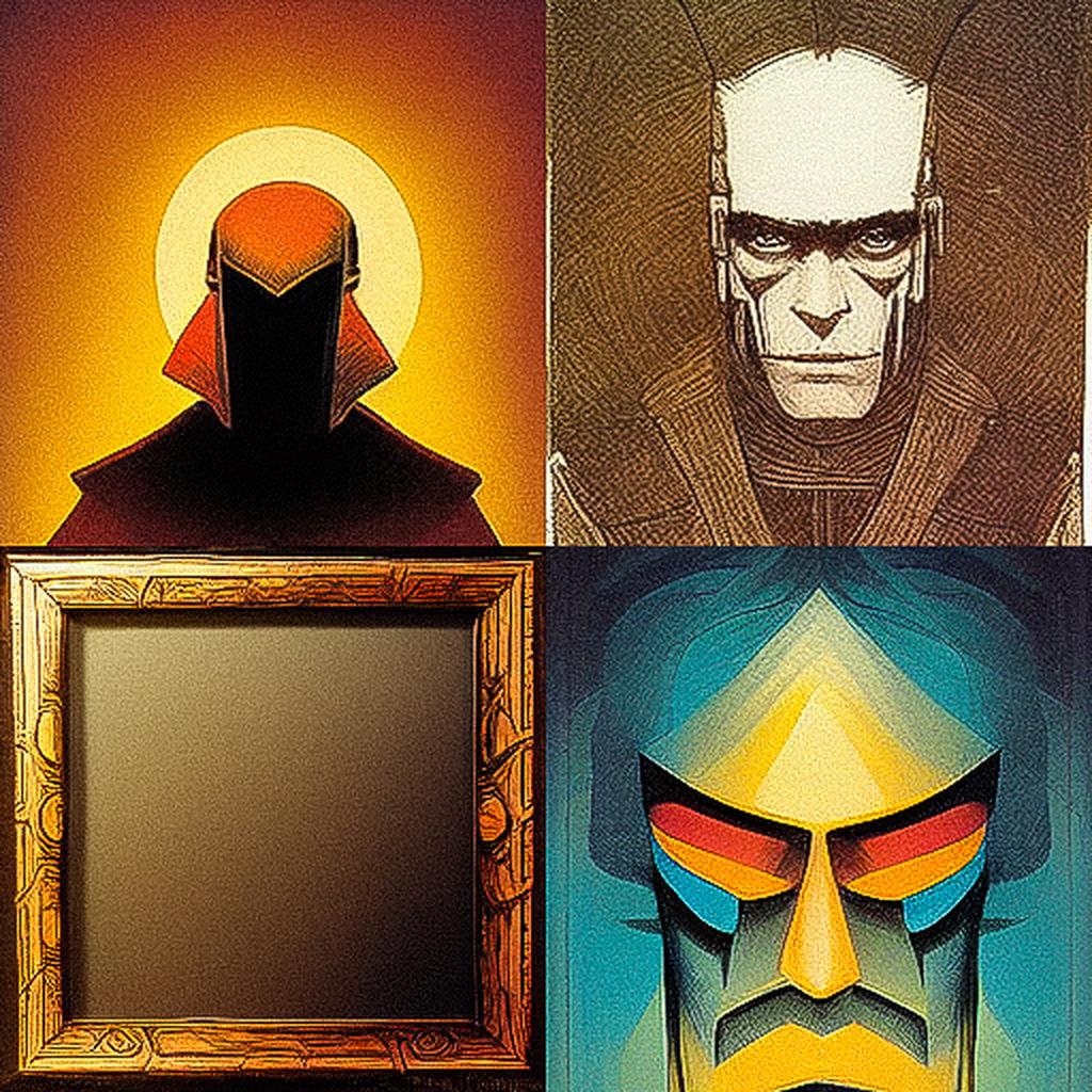Walter Simonson style, Midjourney V3, render 1 of 4
