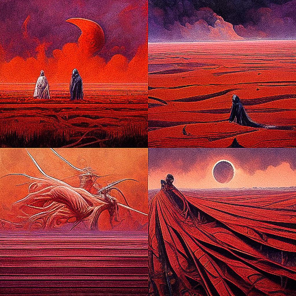 Wayne Barlowe style, Midjourney V3, render 1 of 4