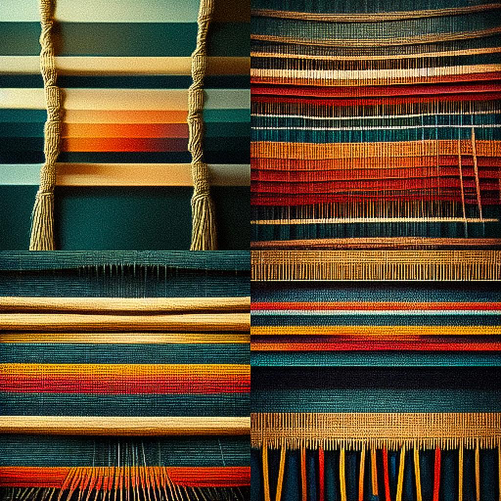Weaving style, Midjourney V3, render 1 of 4
